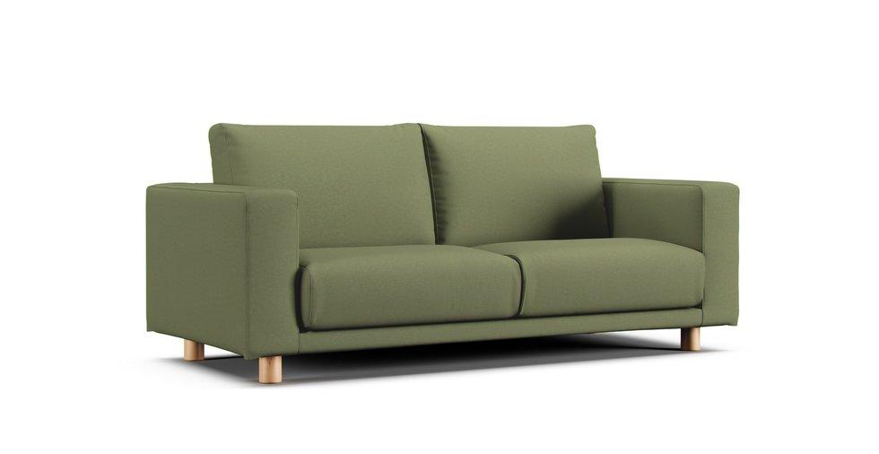 Bezug 2,5er-Sofa (2019/2020) mit breiten Armlehnen - Care+ Canvas Sage