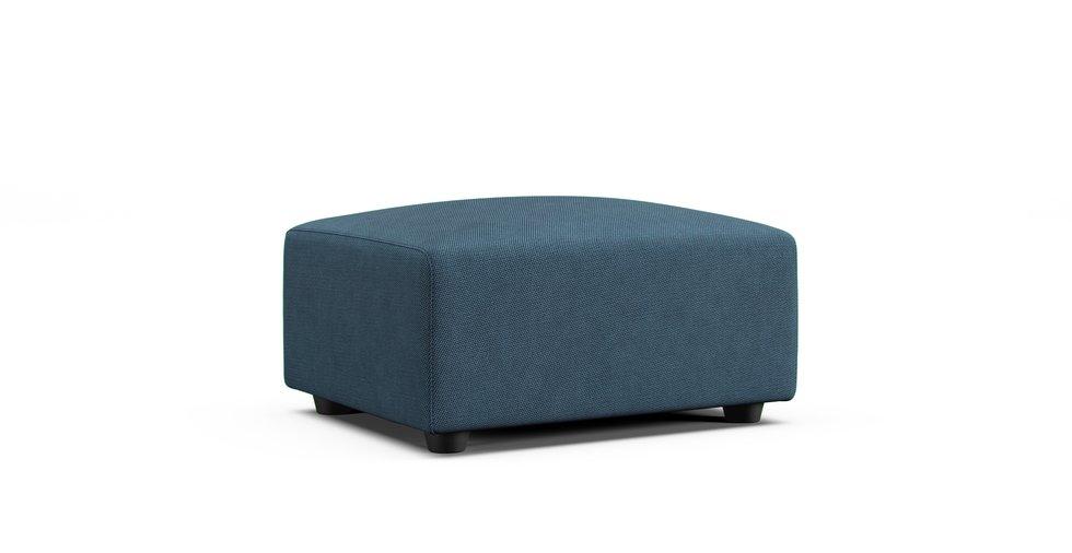 Unit Sofa Ottoman Cover Large - Care+ Tweed Teal