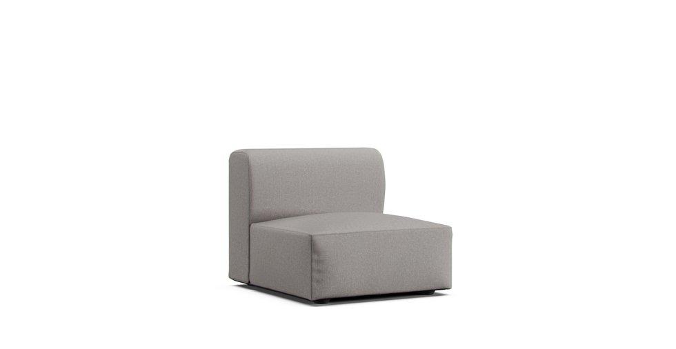 Unit Sofa Single Cover Large - Care+ Canvas Ash