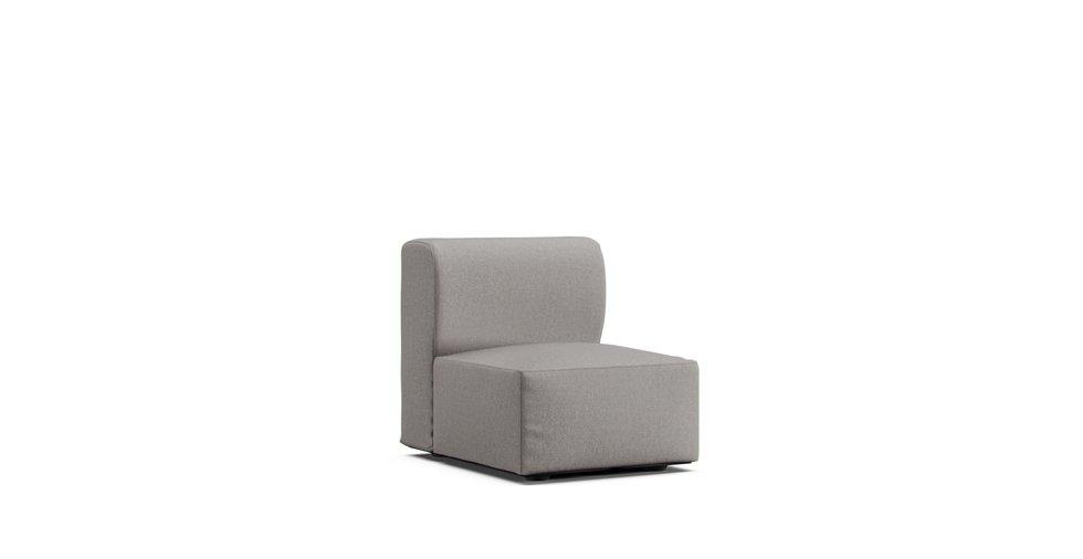 Unit Sofa Single Cover Small - Care+ Canvas Ash