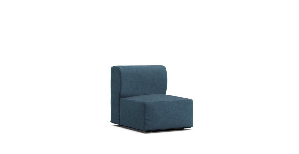 Unit Sofa Single Cover Small - Care+ Tweed Teal