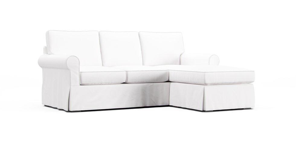 Buchanan Roll Arm Reversible Chaise Sectional Slipcover