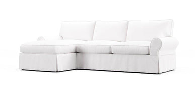 PB Basic Left/Right Sofa with Chaise Sectional Slipcover
