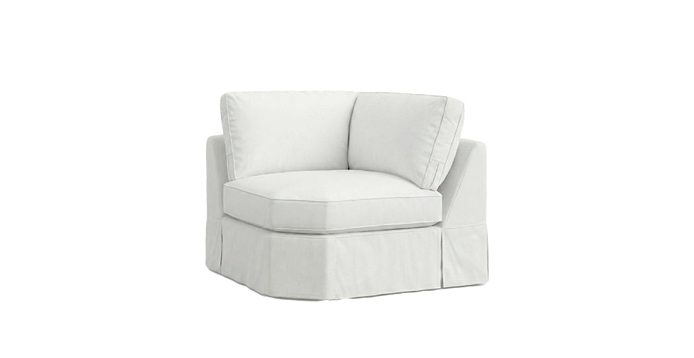 PB Basic Corner Wedge Sofa Slipcover
