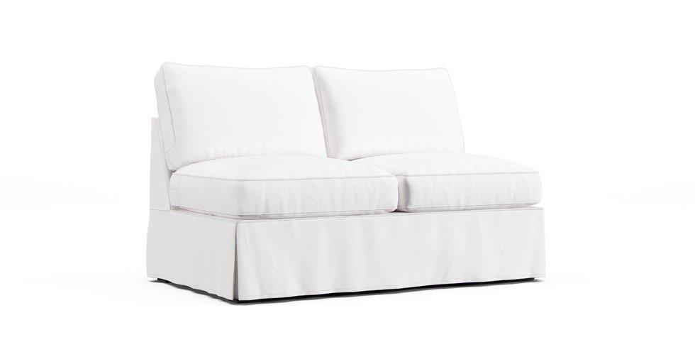 PB Basic Armless Loveseat Slipcover