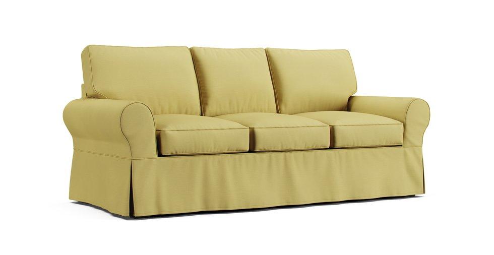 PB Basic Sleeper Sofa Slipcover - Care+ Tweed Amber