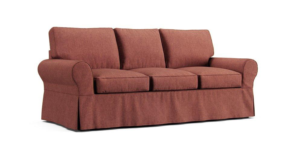PB Basic Sleeper Sofa Slipcover - Care+ Tweed Sunset