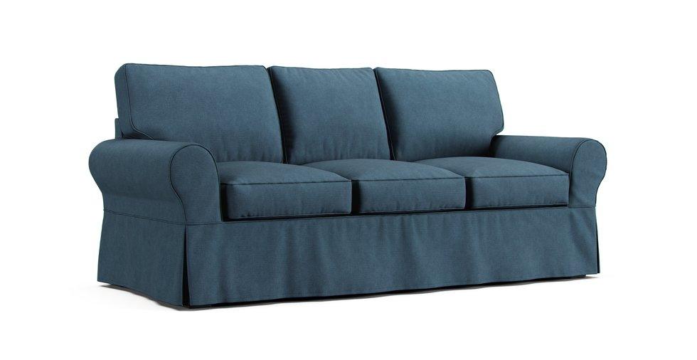 PB Basic Sleeper Sofa Slipcover - Care+ Tweed Teal