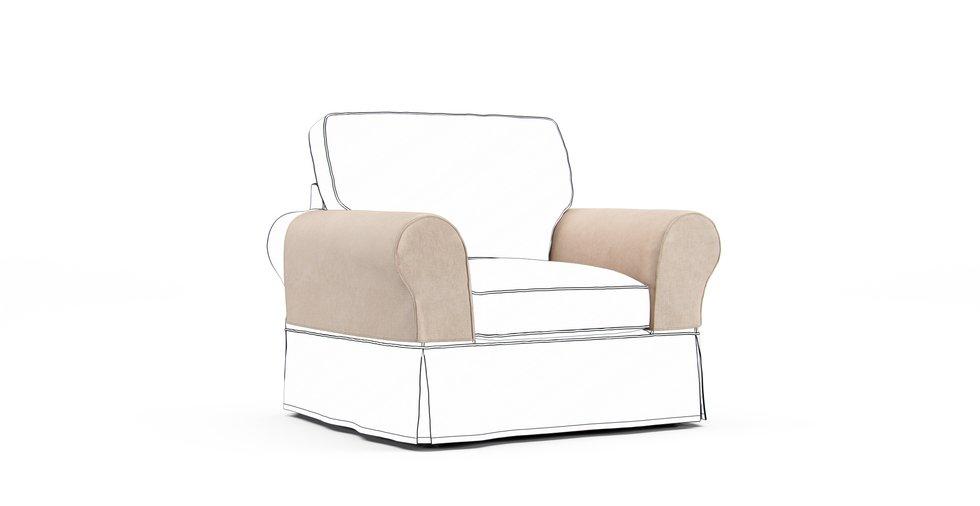 PB Basic Armrest Protector Covers — Add On - Mod Basketweave Pearl