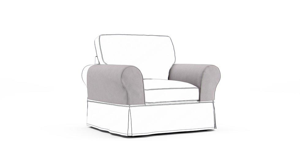 PB Basic Armrest Protector Covers — Add On - Everyday Weave Pebble