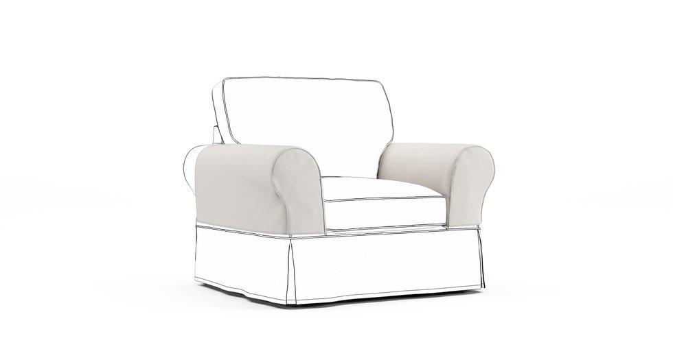 PB Basic Armrest Protector Covers — Add On - Everyday Weave Cream