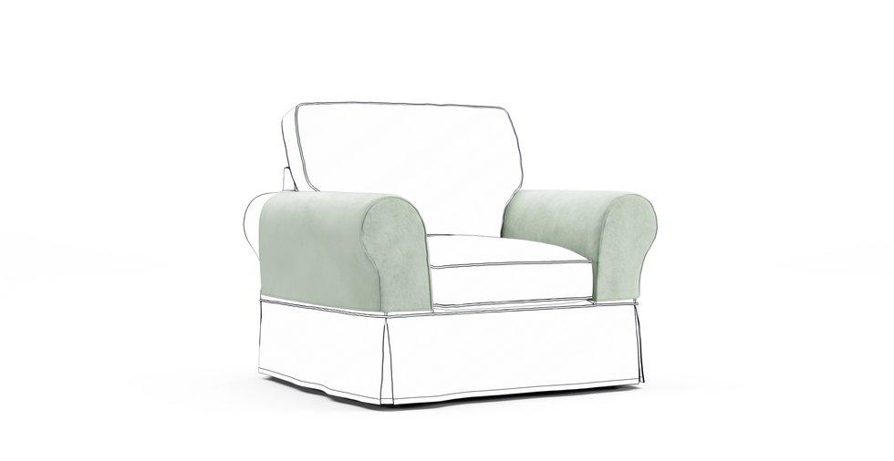 PB Basic Armrest Protector Covers — Add On - Classic Velvet Mint