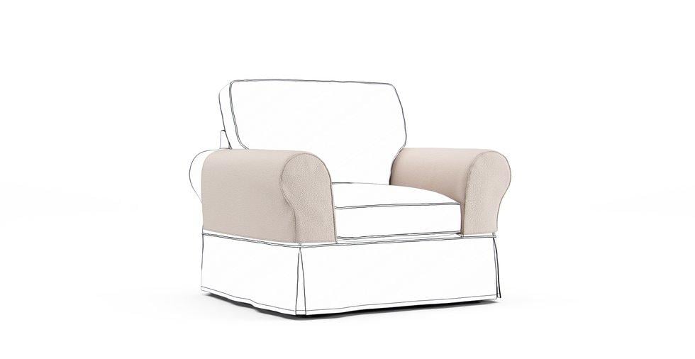 PB Basic Armrest Protector Covers — Add On - Mod Boucle Oatmeal