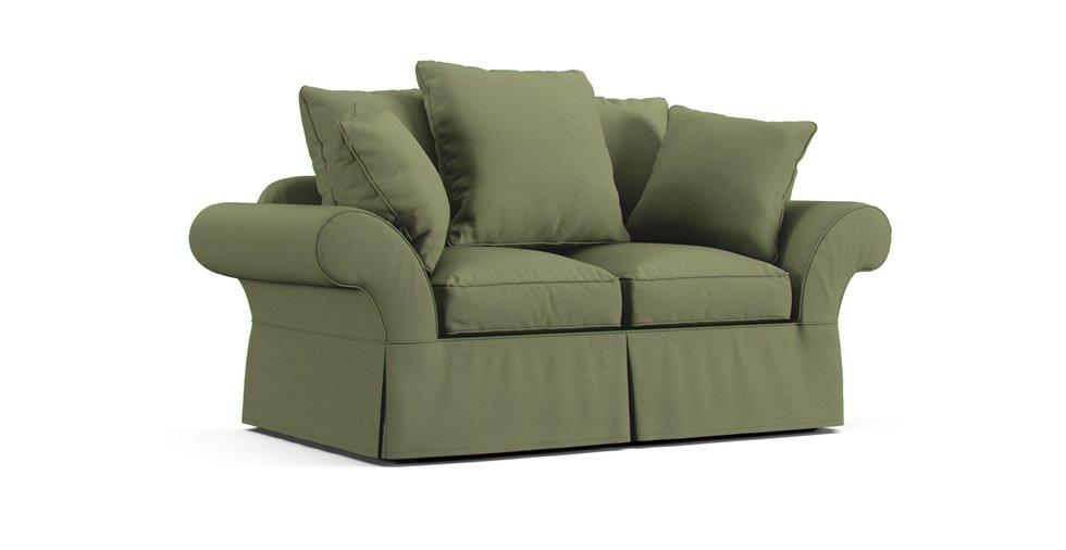 PB Charleston Loveseat 71" Slipcover - Care+ Canvas Sage