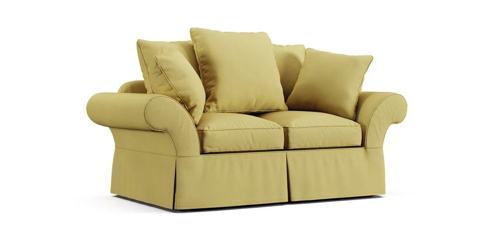 PB Charleston Loveseat 71" Slipcover - Care+ Tweed Amber