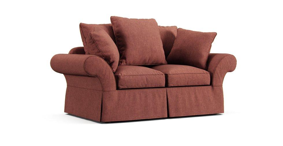 PB Charleston Loveseat 71" Slipcover - Care+ Tweed Sunset