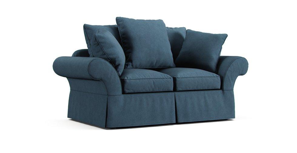 PB Charleston Loveseat 71" Slipcover - Care+ Tweed Teal