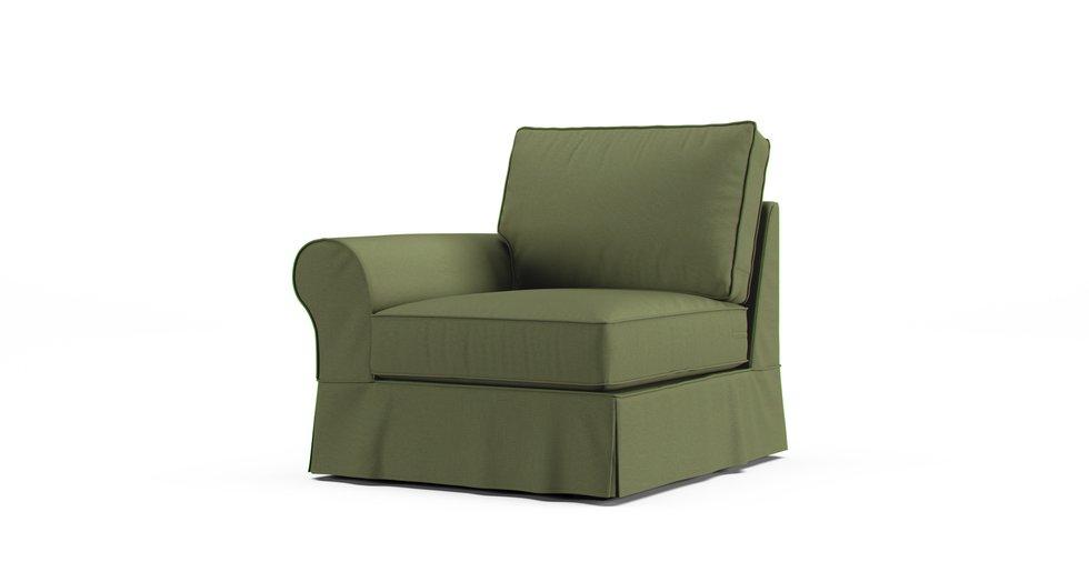 PB Comfort Roll Arm Left/Right Arm Chair Slipcover - Care+ Canvas Sage