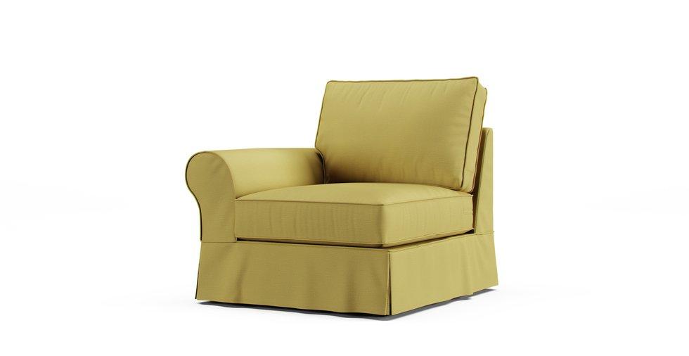 PB Comfort Roll Arm Left/Right Arm Chair Slipcover - Care+ Tweed Amber