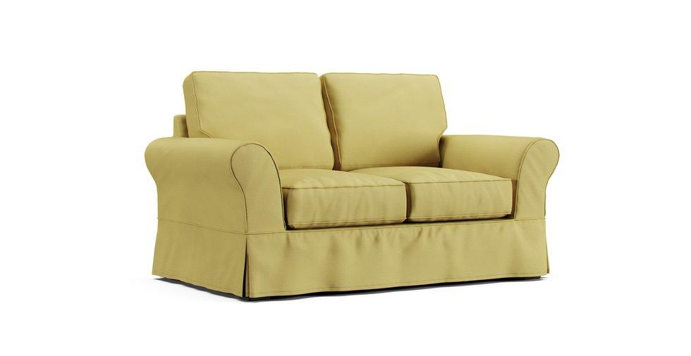 PB Comfort Roll Arm Loveseat Slipcover - Care+ Tweed Amber
