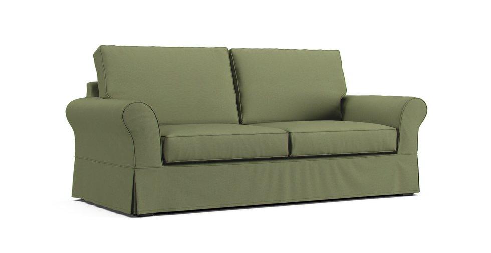 PB Comfort Roll Arm Sofa Slipcover - Care+ Canvas Sage