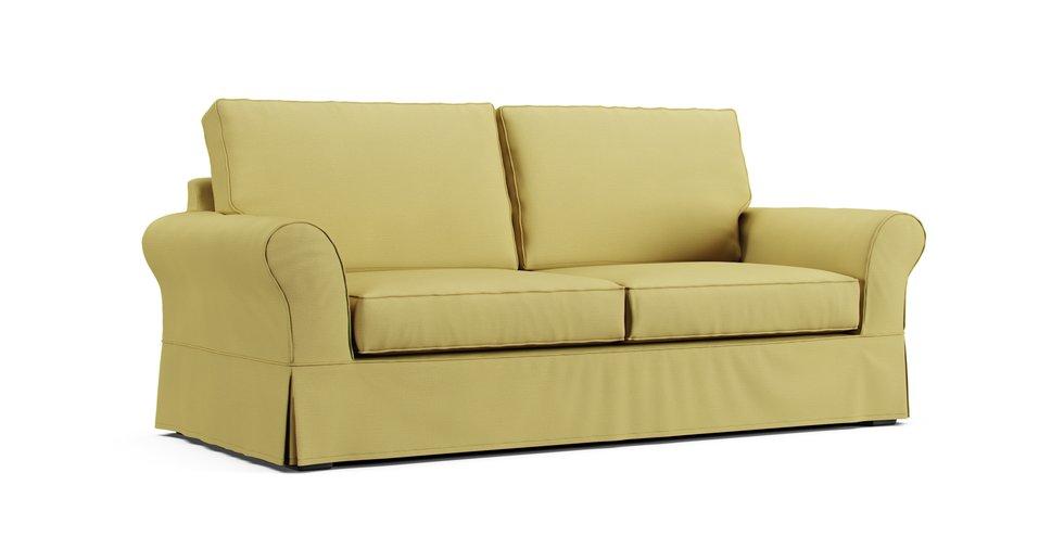 PB Comfort Roll Arm Sofa Slipcover - Care+ Tweed Amber