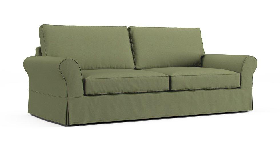 PB Comfort Roll Arm Grand Sofa Slipcover - Care+ Canvas Sage