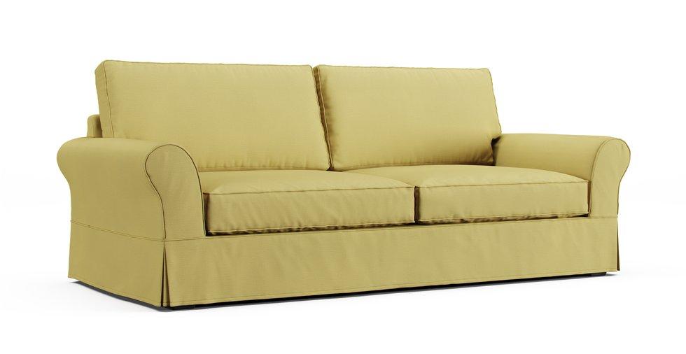 PB Comfort Roll Arm Grand Sofa Slipcover - Care+ Tweed Amber