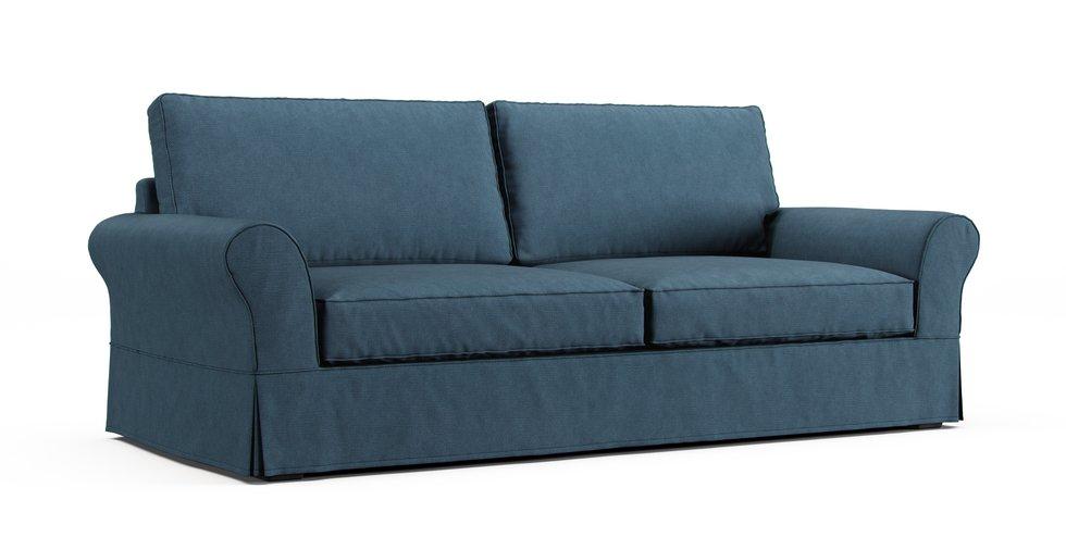 PB Comfort Roll Arm Grand Sofa Slipcover - Care+ Tweed Teal
