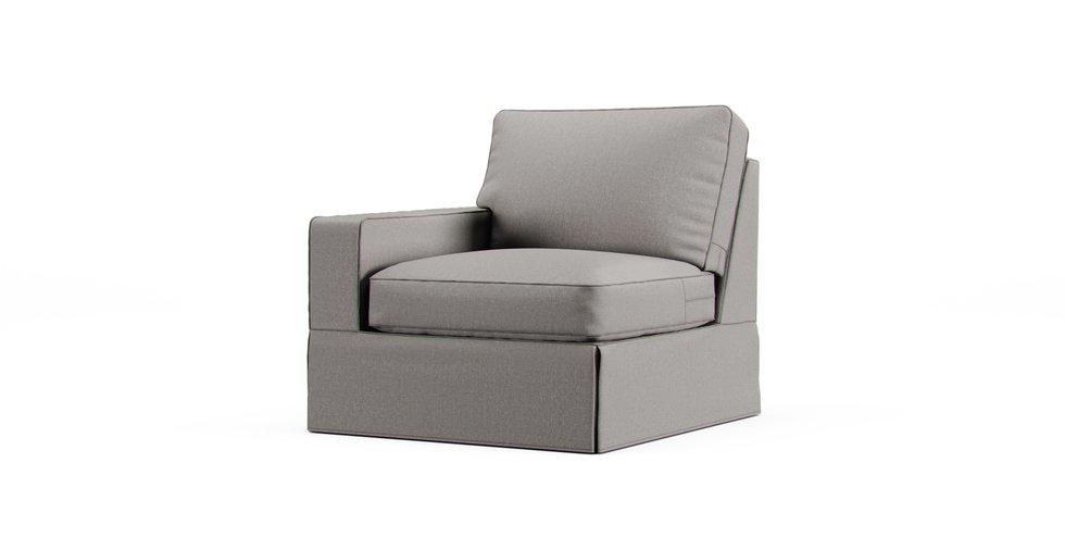 PB Comfort Square Arm Left/Right Armchair Slipcover