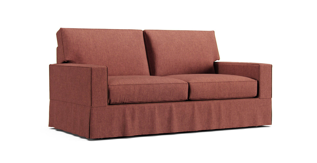 PB Comfort Square Arm Sofa Slipcover - Care+ Tweed Sunset