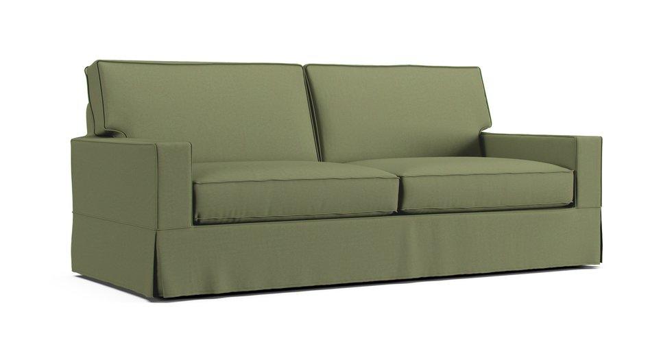 PB Comfort Square Arm Grand Sofa Slipcover - Care+ Canvas Sage