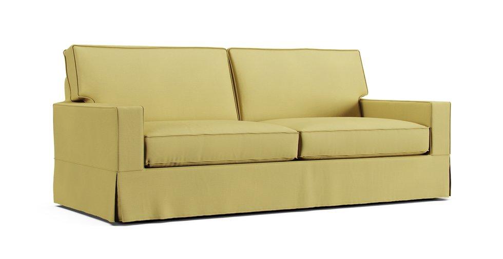 PB Comfort Square Arm Grand Sofa Slipcover - Care+ Tweed Amber