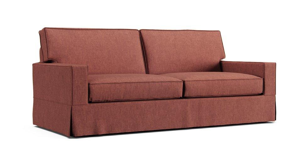 PB Comfort Square Arm Grand Sofa Slipcover - Care+ Tweed Sunset