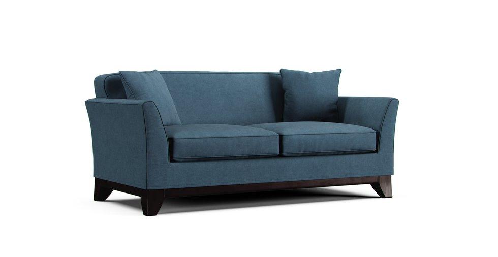 Greenwich Loveseat Slipcover - Care+ Tweed Teal