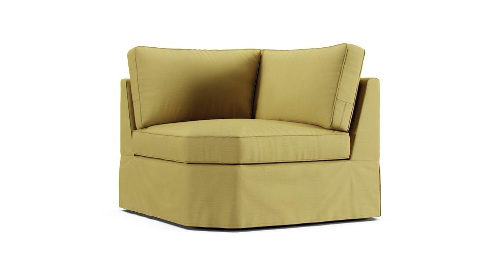 PB Pearce Roll Arm Wedge Seat Slipcover - Care+ Tweed Amber