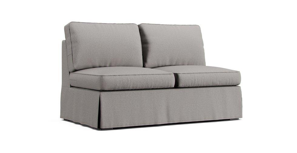 Pearce Roll Arm Armless Loveseat Slipcover