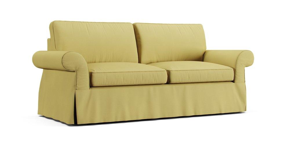 PB Pearce Roll Arm Grand Sofa Slipcover - Care+ Tweed Amber