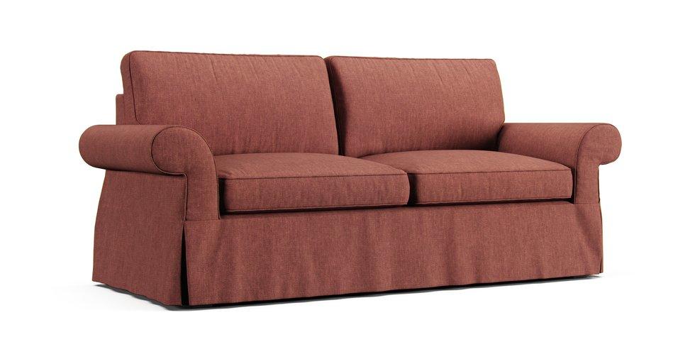 PB Pearce Roll Arm Grand Sofa Slipcover - Care+ Tweed Sunset