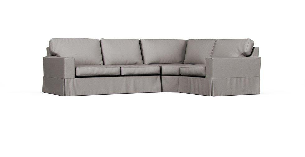 Pearce Square Arm 3-Piece Sectional with Wedge Slipcover