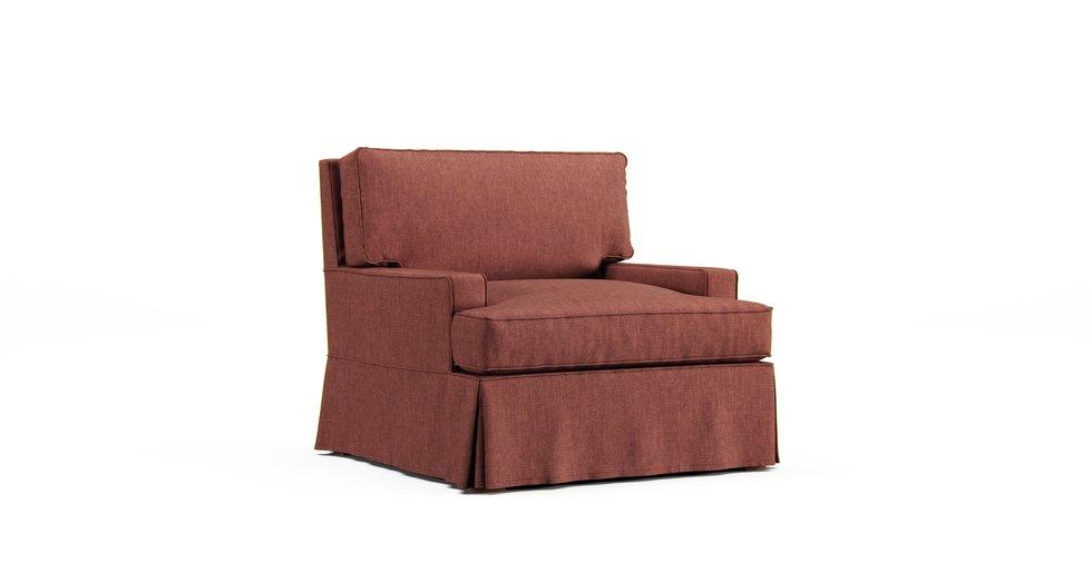 Seabury Armchair Slipcover - Care+ Tweed Sunset