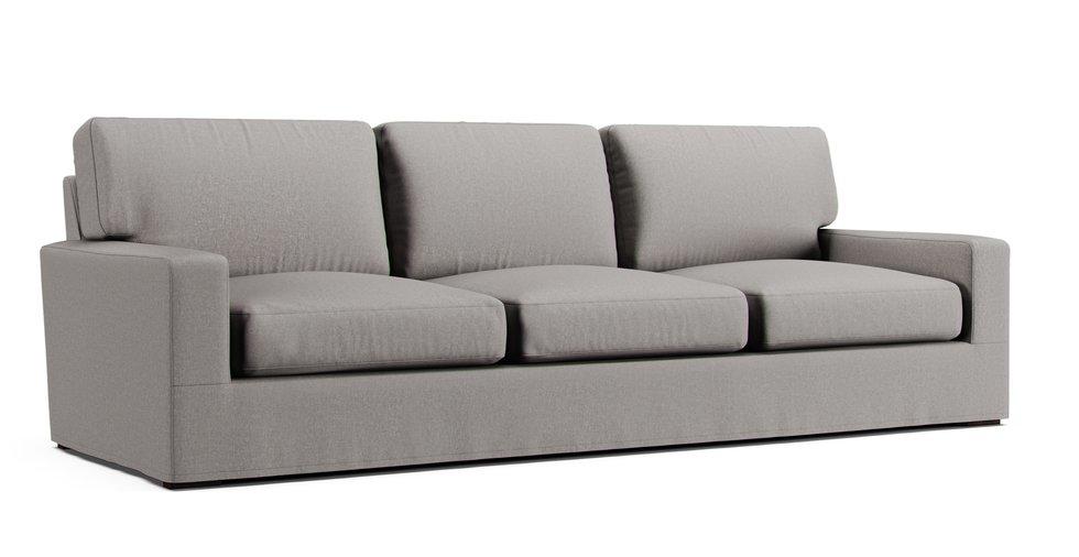 Turner Square Arm Grand Sofa Slipcover
