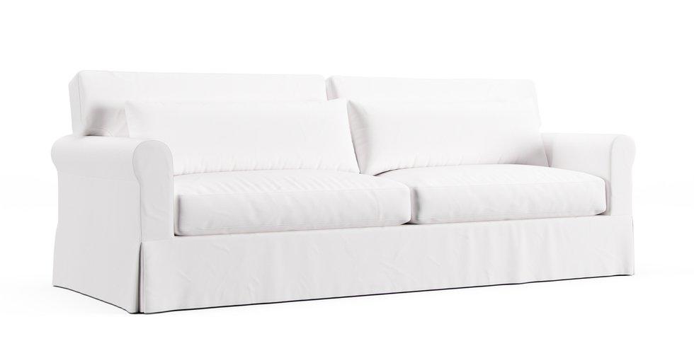 York Roll Arm Deep Seat Two Seat Cushions 97" Grand Sofa Slipcover