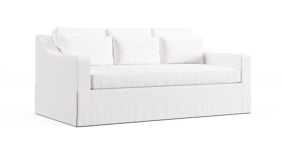 York Slope Arm Deep Seat 81" Sofa Slipcover
