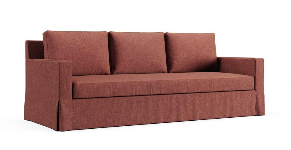 Bezug York Square Arm 95" großes Sofa - Care+ Tweed Sunset