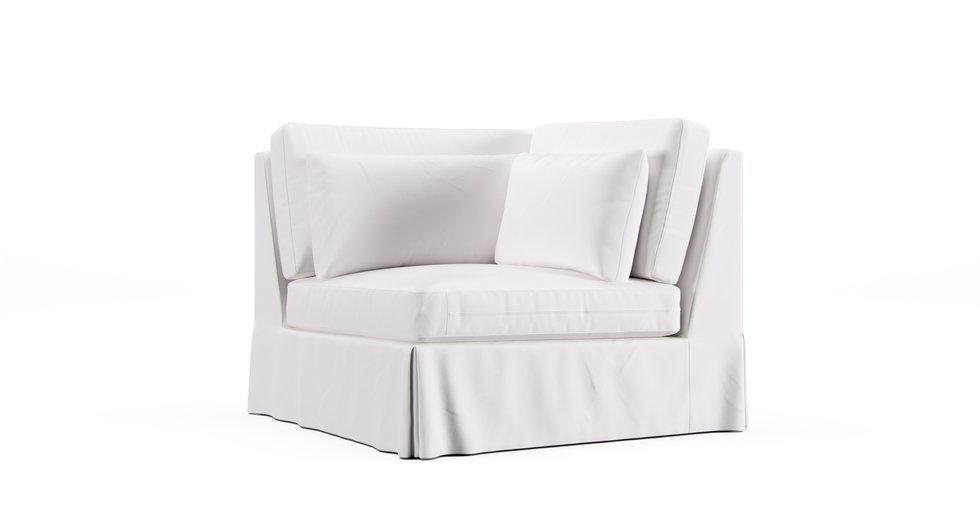 York Square Arm Deep Seat Corner Sectional Slipcover