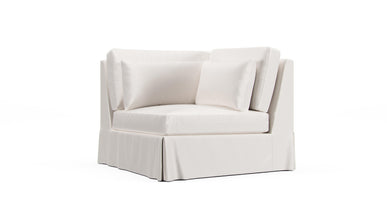 York Square Arm Deep Seat Corner Sectional Slipcover