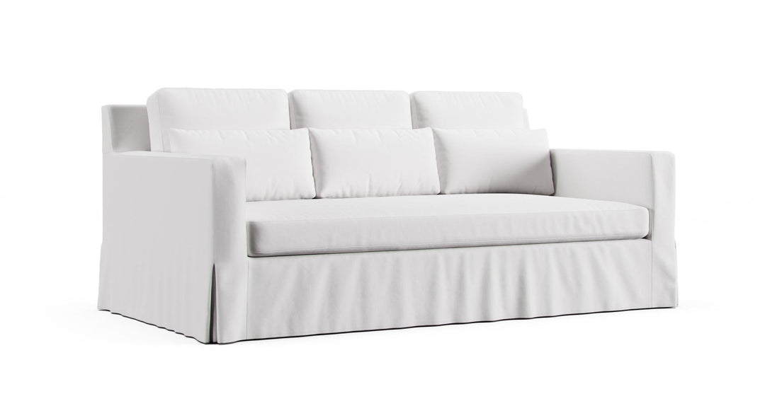 Bezug York Square Arm Deep Seat 81" Sofa - Care+ Canvas Sage