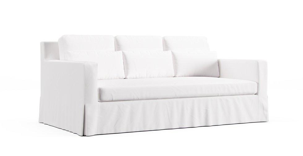 York Square Arm Deep Seat 81" Sofa Slipcover