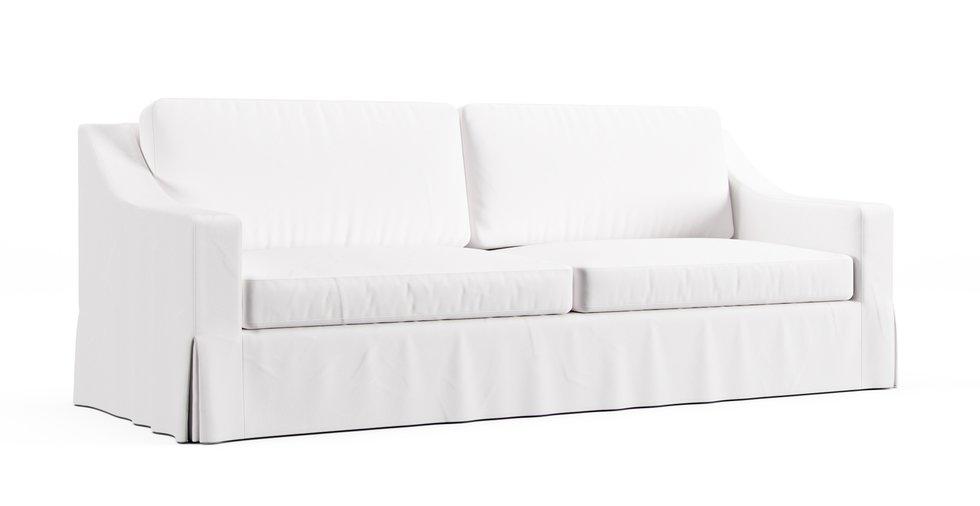York Slope Arm 95" Sofa  Slipcover